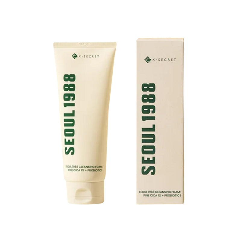K-SECRET SEOUL 1988 Cleansing Foam: Pine Cica 1% + Probiotics (150ml)