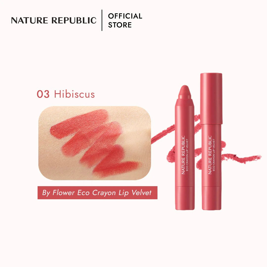 Nature Republic By Flower Eco Crayon Lip Velvet 2.8g