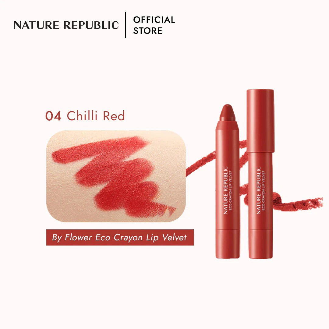 Nature Republic By Flower Eco Crayon Lip Velvet 2.8g