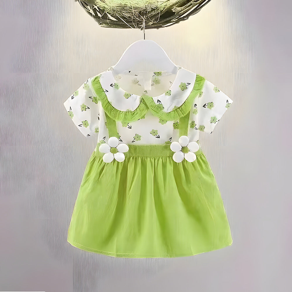 Imported 🌸 Children's dress Summer Green