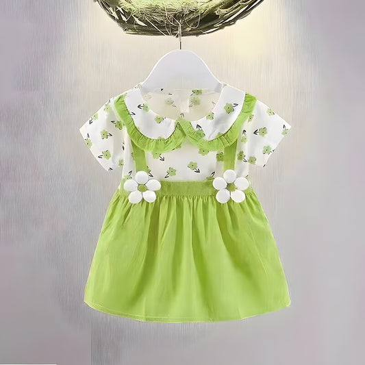 Imported 🌸 Children's dress Summer Green